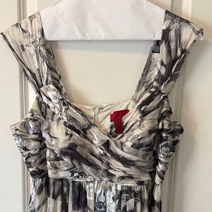 JS Collections Monochrome Abstract Dress
